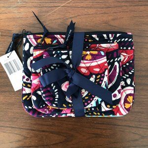 Vera Bradley Painted Paisley Cosmetic Trio